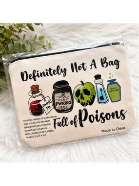 Funny Poison Potion Zipper Pouch Definitely Not A Bag of Poisons